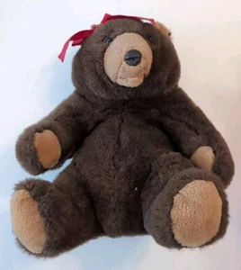 Filene’s 14" Feelicia Bär Weihnachten mit roter Schleife 80’s Wear on Nose, rote Schleife - Bild 1 von 8