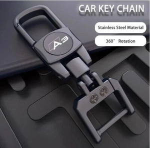 Gun Metal Key Chain Keyring Key Chain Trinket Buckle A 3 Logo for AUDI - Bild 1 von 16