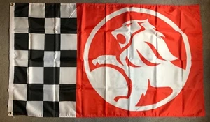 HOLDEN CHEQUERED HUGE Flag..Classic car show, Man Cave, Garage, Shed - Picture 1 of 3