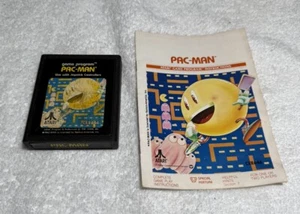 Videojuego Pac-Man Atari 2600 Vintage 1981 probado con manual sin caja - Imagen 1 de 3