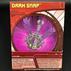 Bakugan DARK SNAP Red Ability Card 2009 BA612-AB-SM-GBL 30/48q - Picture 1 of 7