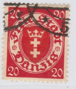Germany Danzig 1924 Wmk Honeycomb 20pf Used Stamp A19P38F654 - Picture 1 of 1