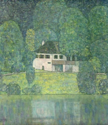 Impresión en lienzo giclee Gustav Klimt Litzlberg Attersee 8x10 paisaje Art Nouveau Foto 1 de 2