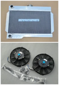 All Aluminum Radiator + Fan for ROVER MG MGB GT MT NIB 56MM - Picture 1 of 6