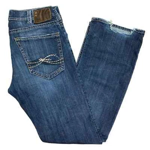 Silver Western Glove Works Straight Leg Jeans - Men's 34x34 - Picture 1 of 11