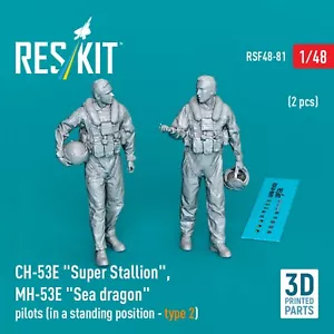 CH-53E "Super Stallion", MH-53E "Sea dragon" pilotos (tipo 2) 2 piezas 1:48 RSF48-0081 - Imagen 1 de 2