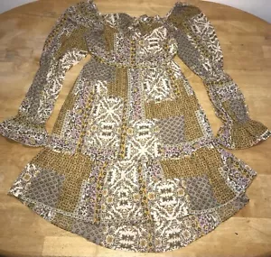 Maxi abito donna boutique Heyson giallo rosa verde floreale bohemien grande nuovo con etichette - Foto 1 di 16