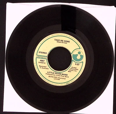 LITTLE RIVER BAND TAKE ME HOME/LADY HARVEST RECORDS VINYL 45 VG 39-44 - Image 1 of 2