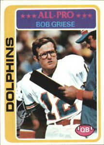 1978 Topps Football Card #120 Bob Griese - NM