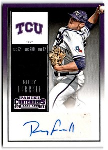 2015 Panini Contenders College Ticket Autographs Riley Ferrell Auto TCU Horned