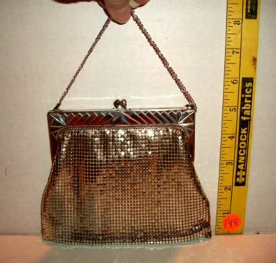 Bolso de Noche BOLSO VINTAGE MALLA PLATEADA WHITING AND DAVIS Art Deco HERMOSO A18 Foto 1 de 4