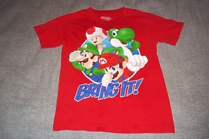 Nintendo Super Mario Game Bring It T-Shirt Luigi Yoshi Child Boys Girls 7 - Picture 1 of 3