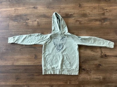 Sudadera con capucha para mujer Roper Follow Your Heart pequeña hombro frío verde menta Foto 1 de 4