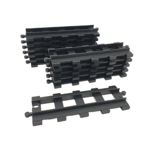 12 Lego Duplo TRAIN BLACK Track Straight (long) - Picture 1 of 1