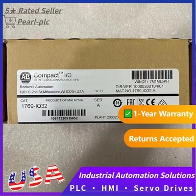 New Sealed AB 1769-IQ32  CompactLogix 24V DC Input Module 1769IQ32 US Free Tax - Image 1 of 4