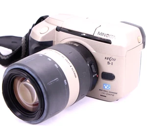 Cámara fotográfica Minolta Vectis S-1 APS 35 mm SLR con lente zoom V 56-17 mm AF ¡funciona! - Imagen 1 de 13