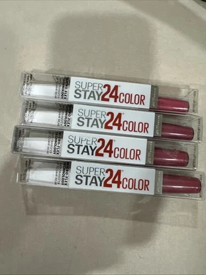 Lot of 4 Maybelline 4-PACK #255 RELENTLESS RUBY SuperStay 24Hrs Liquid Lipstick - Image 1 of 2