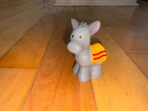 Fisher Price Little People Nativity Replacement Donkey Yellow Red Figure - Picture 1 of 4