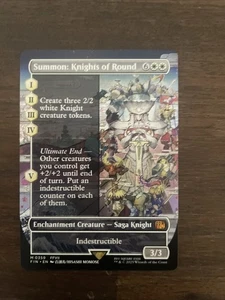 Summon: Knights of Round Borderless 359 Regular FIN MTG - Picture 1 of 2