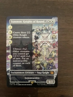 Summon: Knights of Round Borderless 359 Regular FIN MTG - Image 1 of 2