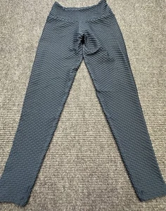 Booty by Brabants Leggings Womens Small Navy Blue Textured Scrunch Yoga Pants - Picture 1 of 11