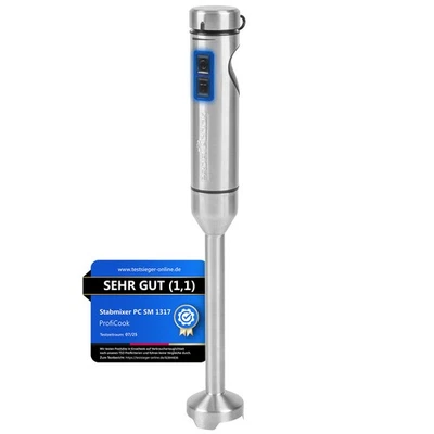 ProfiCook Stabmixer PC-SM 1317 Edelstahl, 1000 Watt, Ice Crush-Funktion, NEU - Bild 1 von 4