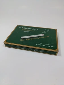 Vtg Macdonald's Gold Standard Cigarette Tin Flat W.C. Macdonald Montreal Export - Picture 1 of 7