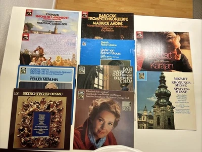 10x EMI  Vinyl LP – Karajan, Menuhin, Fischer-Dieskau, Jacqueline du Pré, André - Bild 1 von 4