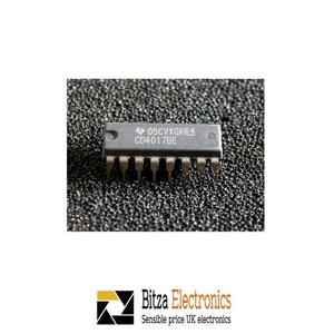 Texas CD4017BE Decade Counter with 10 Decoded Outputs IC 16 pin PDIP - Picture 1 of 1