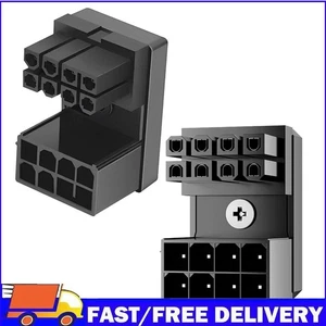 ATX 180 Degree Angled GPU Power Adapter for Desktops Graphics Card Connector - Afbeelding 1 van 18