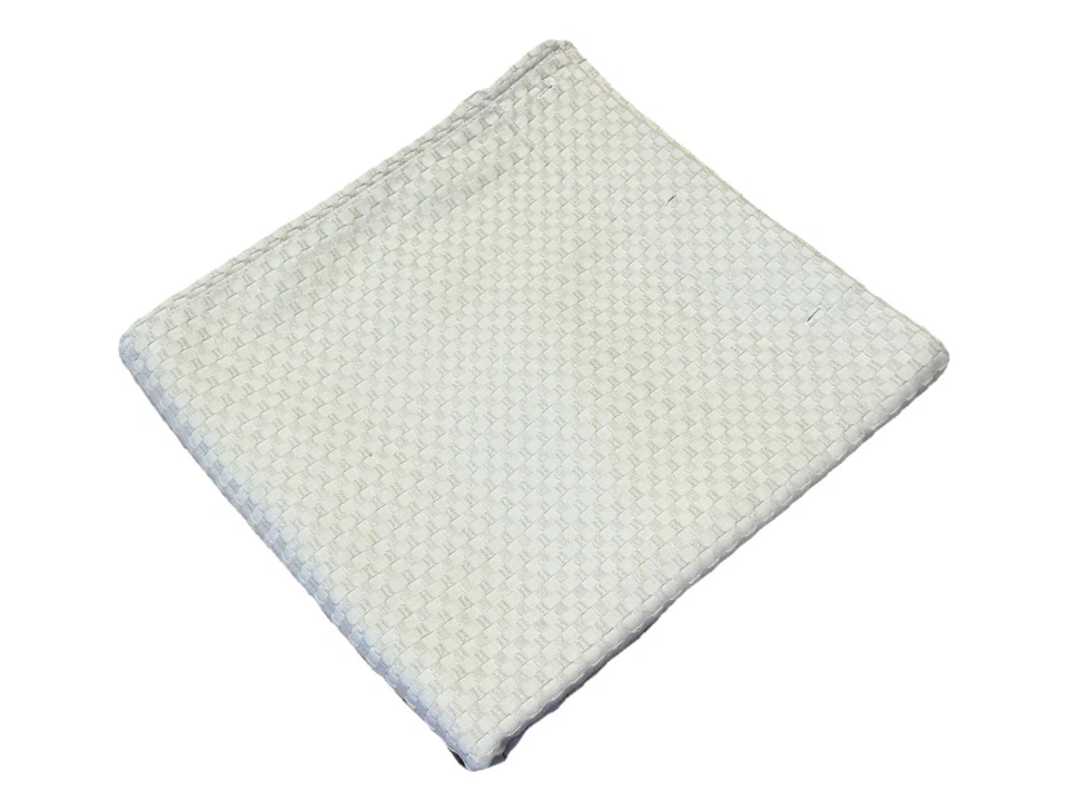 Cortina de ducha Haven OEKO-Tex tejido gofre mezcla de algodón puerto niebla gris verde Foto 1 de 4