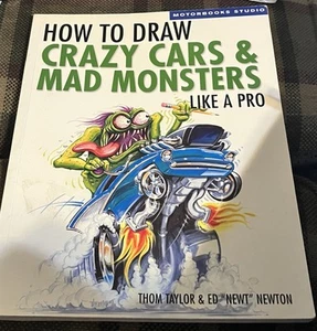 Cars Hotrods Draw Crazy & Mad Monsters Like A Pro New Paperback Free Ship - Picture 1 of 6