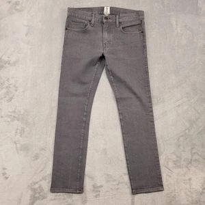 KATO' by Hiroshi Kato Jeans Mens 30x30 Grey Raw The Needle Skinny Denim Made USA - Picture 1 of 12