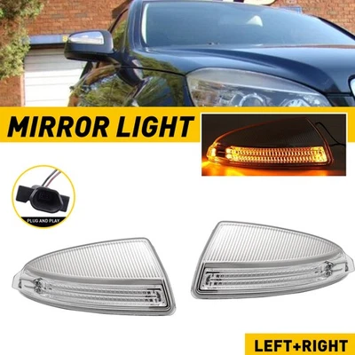 2X Side Signal Turn Mirror Light Benz Mercedes For C350 C300 2008-2012 2008-2011 - Image 1 of 4