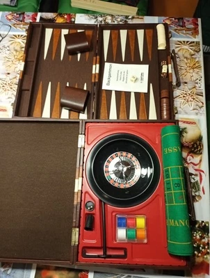 Roulette und Backgammon Set Komplett 90er Vintage - Bild 1 von 4