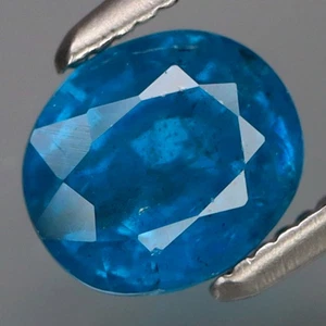 Piedra preciosa suelta de apatita azul océano natural color superior de 1,33 quilates Brasil totalmente brillante - Imagen 1 de 4