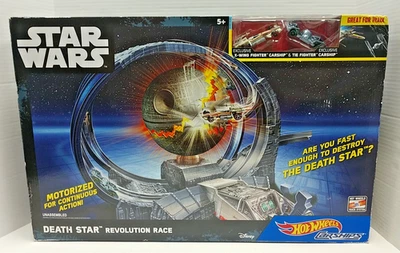 NIB STAR WARS Death Star Revolution Race Hot Wheels Motorized! - Image 1 of 4