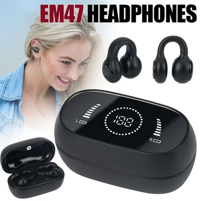 MARKENLOS Bluetooth 5.3 Open Ear Kopfhörer Clip On Earbuds Wireless Sportkopfhörer Headset