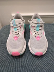 Zapatos para mujer Reebok Verse usados en excelente estado - gris oscuro/aqua/rosa claro - 9,5 - Imagen 1 de 11