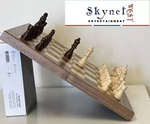 Premium 40*40*2.5cm Magnetic Large Chess Set Wooden Timber Folding Board Walnut - Picture 1 of 5