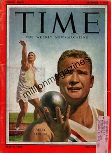 1956 Time December 3 - Parry O'Brien; Search for Mt. Sinai; Electronic toys;Hurd - Picture 1 of 1