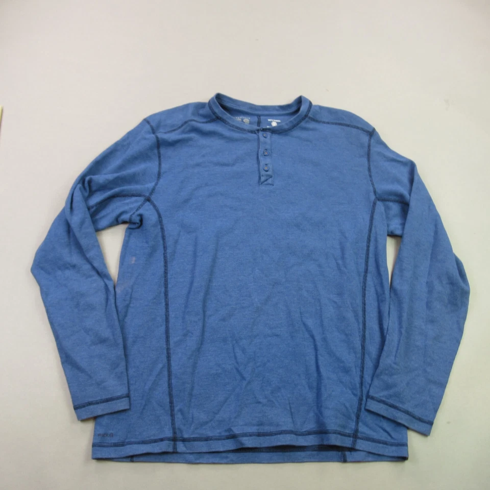 Mountain Hardwear Shirt Mens XL Long Sleeve Henley Crew Neck Buttons Lightweight - Image 1 of 4
