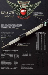 Cavo coassiale RG-58 C/U MIL C17F Messi € Paoloni matassa 50 metri - Imagen 1 de 1
