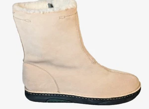 Polo Sport Ralph Lauren Women's Beige Suede/Faux Fur Mid-Calf Boots 10B - Picture 1 of 14