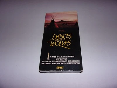 Dances with Wolves (VHS) Kevin Costner, Mary McDonnell (1990) - Image 1 of 3
