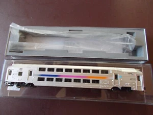 Atlas N Scale NJ Transit Double Stack Commuter Passenger Car #7019 new box light - Picture 1 of 7