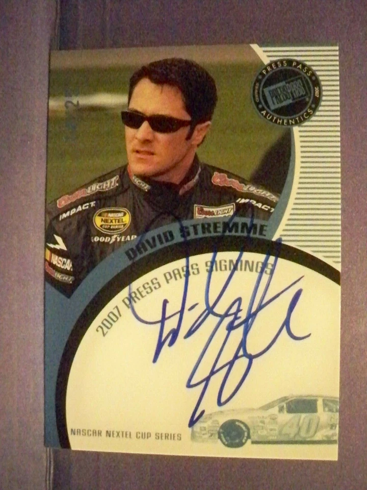 2007 David Stremme Press Pass Signings (Blue) - Image 1 of 1