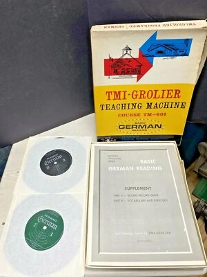 TMI-Grolier Teaching Machine TM-601 Basic German Reading 1968 - Image 1 of 4