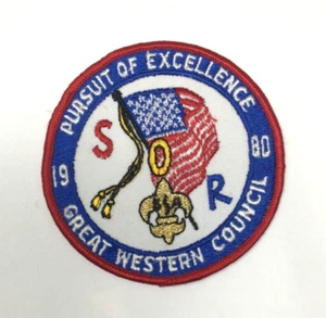 Patch BSA Pfadfinder 1980 Great Western Council SOR Pursuit of Excellence - Bild 1 von 2