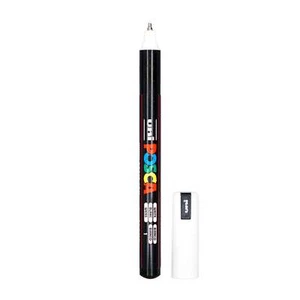 POSCA Ultra-Fine Tip Paint Marker Pen PC-1MR - White - Picture 1 of 2